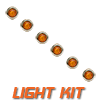 B10BYA- Complete Light Kit, 10 Bullseye Amber Lights, and Harness